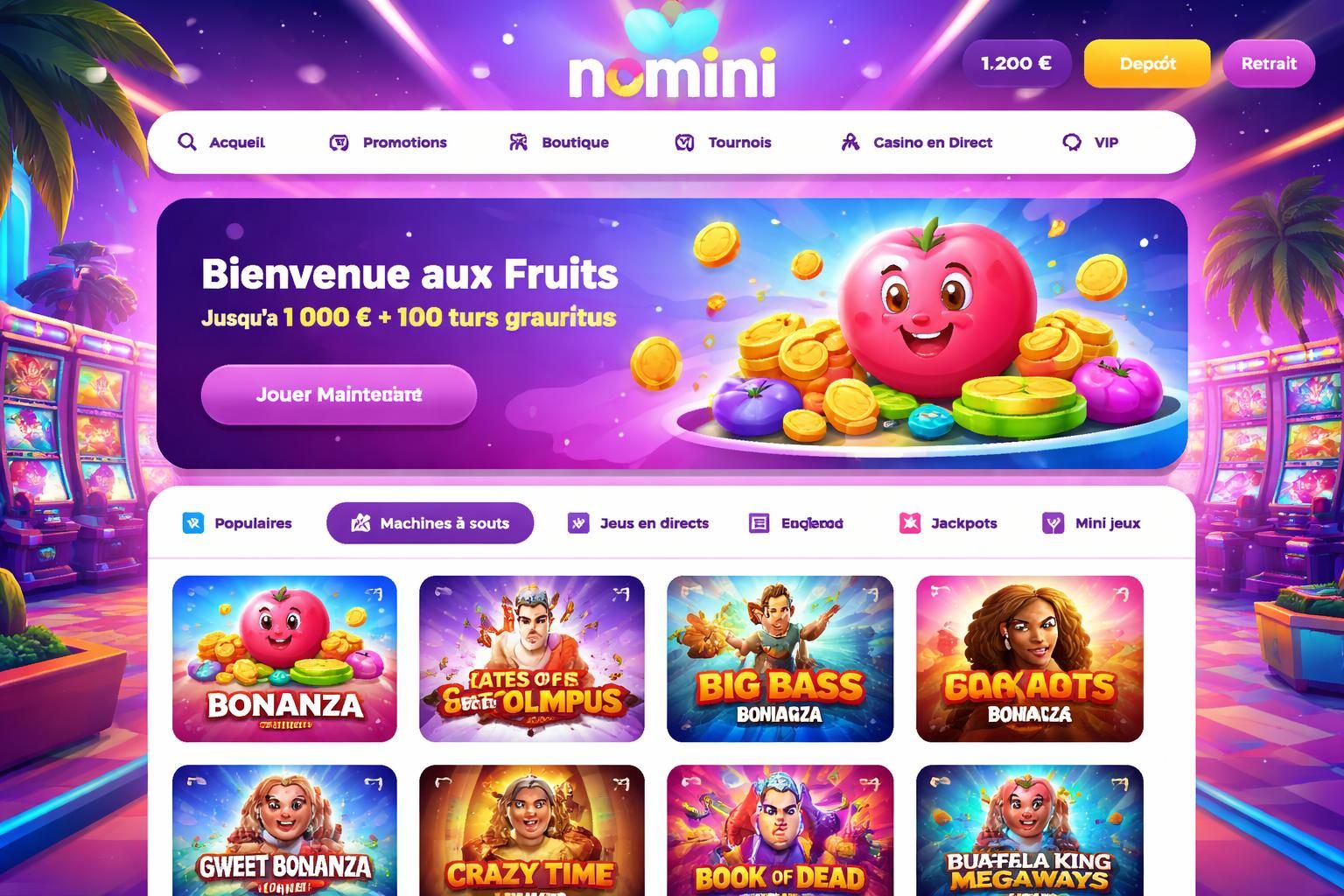 découvrez nomini, le casino en ligne qui simplifie votre expérience de jeu avec une interface intuitive, des bonus attractifs et une sécurité optimale pour profiter pleinement de vos jeux préférés.